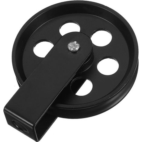 Poulie de 70 mm pour éclairage mural, poulie de suspension pour lampe murale-9.00X7.00X2.00CM-Black