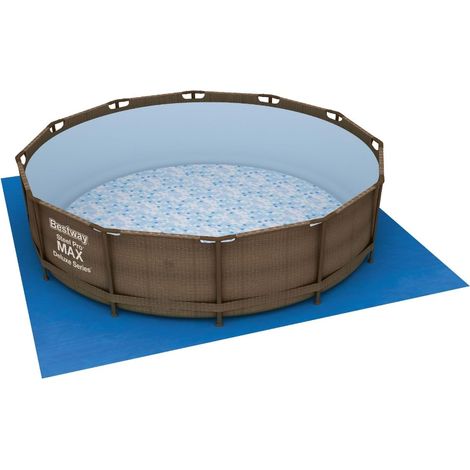 Tapis de sol pour piscine hors sol et spa gonflable 366 cm (1/5)
