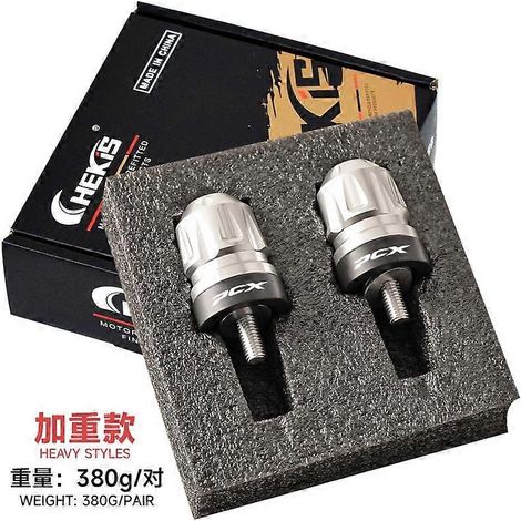 Suitable for New Continent Wuyang Honda PCX160 modified handlebar plug PCX150/125 handlebar plug balance weight( Aggravated silver Pops) (1/5)