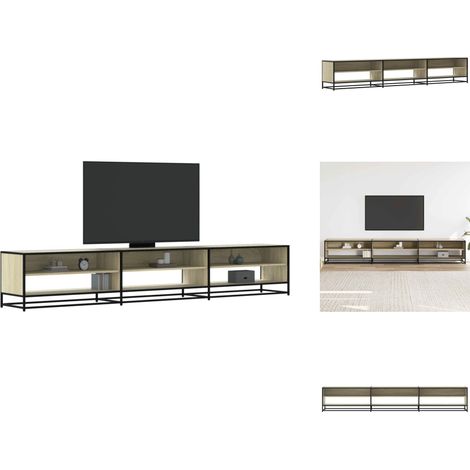Meuble TV chêne sonoma 270x40x46 cm bois d'ingénierie - Meuble TV - Meubles TV - Support TV - Banc TV (1/5)