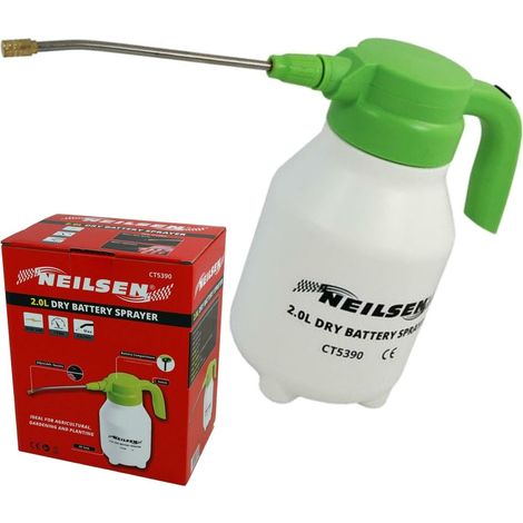 Neilsen 2 Litre Adjustable Dry Battery Powered Sprayer Garden Pump Spray