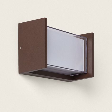 LED-Außenwandleuchte 12W Aluminium CCT Wählbar Doppeldiffusor Isolde Rost