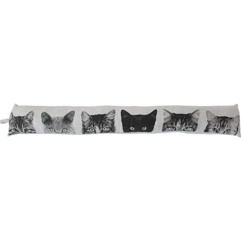 Boudin de Porte Chats "Vickie" 90cm Écru (1/3)
