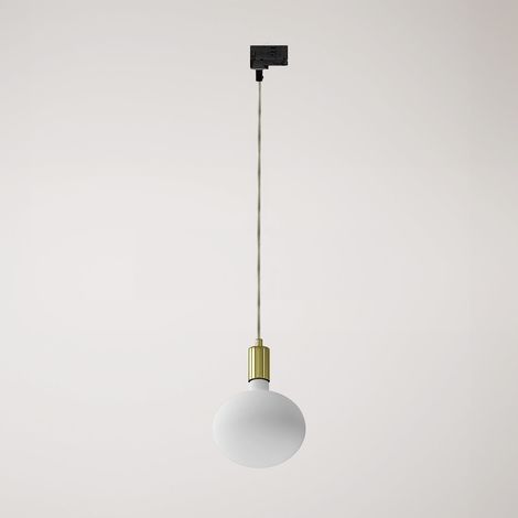 Creative Cables – Pendelleuchte mit Metallschienensystem und kontrastierender Oberfläche – Leuchtmittel nicht enthalten