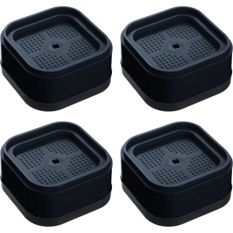 Lot de 4 rehausseurs de lit réglables empilables faciles à utiliser pour machine à laver, bureau, canapé