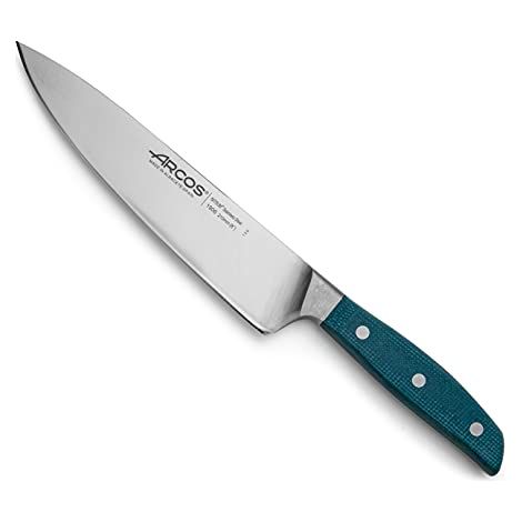 COLTELLO DA CUCINA BROOKLYN - Coltello da cucina a lama larga, a lama liscia, stabile e resistente. Coltello multiuso per uso professionale e domestico, che pulisce, taglia e sminuzza le verdure. (1/4)