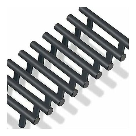 Paquete de 20 tiradores en forma de T para armarios, cajones o muebles de dormitorio, de color negro, con una distancia entre centros de 64 mm. (1/5)