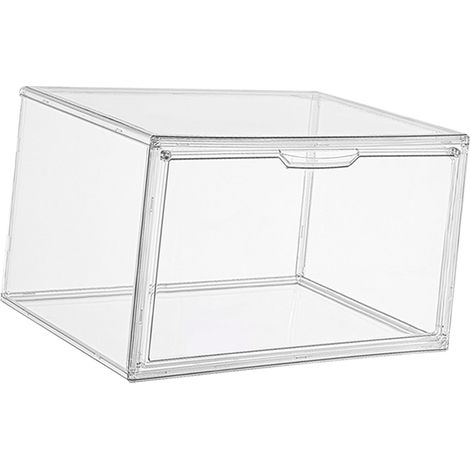 Vitrine transparente, étanche à l'eau et à la poussière avec fermeture magnétique puissante, boîte de rangement pour chaussures, figurines d'anime et sacs à main. (1/5)