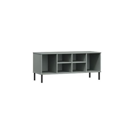 Étagère à chaussures pieds en métal Gris 106x35x45 Bois OSLO (1/5)
