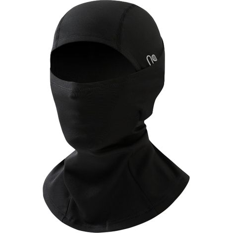 Masque de ski thermique d'hiver coupe-vent avec doublure en polaire chaude pour moto, vélo, tour de cou unisexe pour moto, ski, cyclisme et course à pied, noir (1/5)