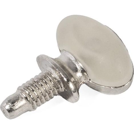 soporte de estante de cristal con goma y rosca m4 - italiana ferramenta ( color:000000 100) (1/3)