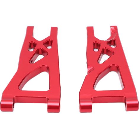 bras de suspension avant en aluminium pour voitures RC 1/10 ARRMA Senton et autres séries 1/10 (rouge) (1/5)