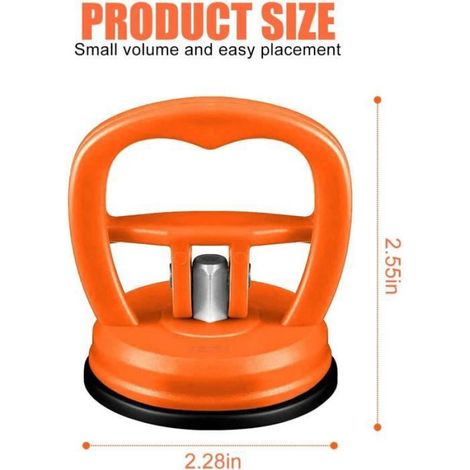 Kit Debosselage Carrosserie - Ventouse Pour Retrait De Bosses - Pour Voiture Verre Carreaux - 2 Pièces (1/4)
