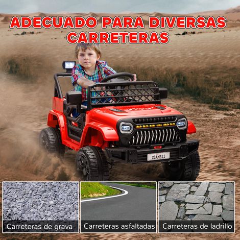 Voiture électrique pour enfants, batterie 12V, télécommande, vitesse réglable, interface USB, phare, klaxon, rouge. (1/5)