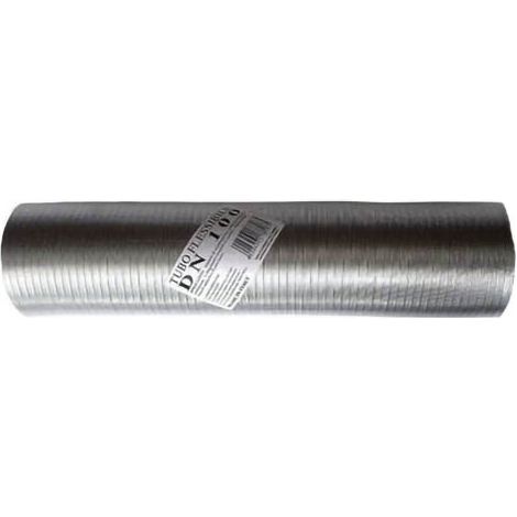 Tubo de humos flexible extensible de aluminio natural de 50 mm de 1 a 3 metros