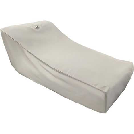 Housse pour méridienne pour salon de jardin modulable beige - Mixi (1/5)