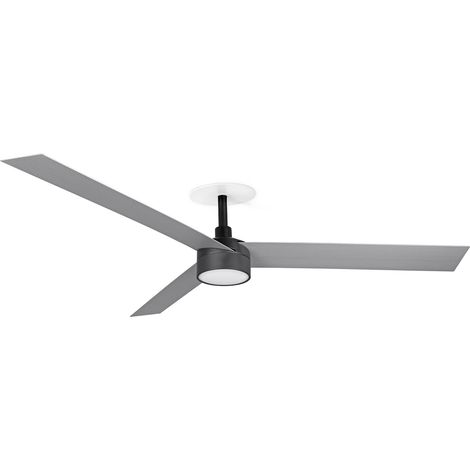 Faro Cruiser Ventilateur de plafond encastré Cruiser 160 cm à LED, noir mat, pales en aluminium CCT (1/2)