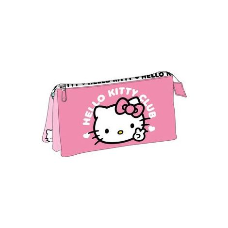 ESTUCHE PORTATODO 3 COMPARTIMENTOS HELLO KITTY