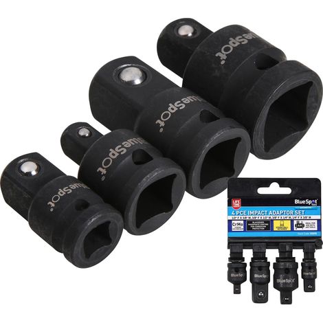 BlueSpot 4pc Impact Socket Converter Reducer Adapter Set 1/4" 1/2" 3/8" (1/2)
