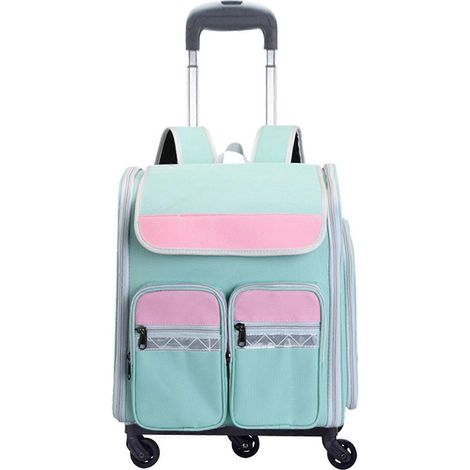 Sac à dos pour animaux respirant avec bretelles réglables, pliable et léger, transporteur pour chat et chien en voyage, petit sac de transport portable. (1/5)