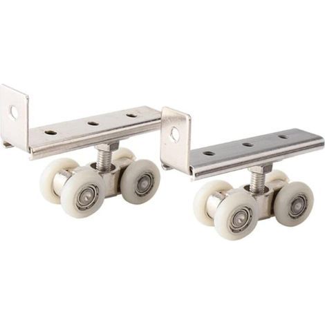 Set mit 2 Rollen für Schiebetüren, Schränke, Kleiderschränke, Regale, Fenster (1/5)