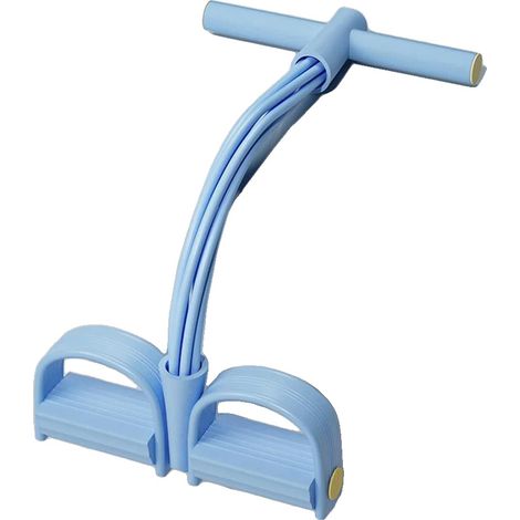 Banda de resistencia, equipo de fitness multifuncional, diseño elástico ajustable, azul (1/2)