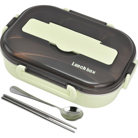 Boîte repas isotherme avec compartiment amovible, légère et transportable, en plastique sans BPA, conservation de la chaleur. (1/5)