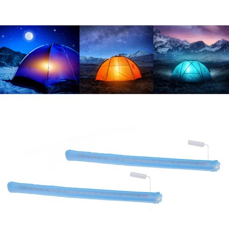 Lampe LED gonflable pliable pour extérieur, lampe gonflable portable, lampe de camping RGB pour tente, lampe USB, lumière blanche + lumière sept couleurs + clignotement rouge et bleu. (1/5)