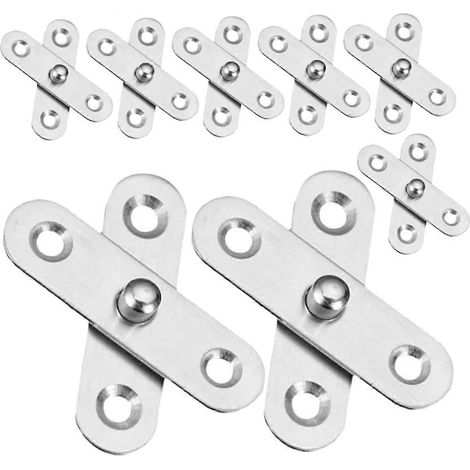 Lot de 12 charnières invisibles en acier pour portes de placard, robustes (1/5)