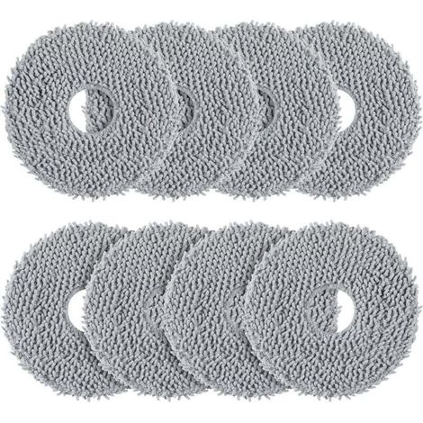qrevo 8-Pack Cleaning Cloths Compatible with Roborock Saros 10R / Qrevo / Qrevo Master / Qrevo Slim / Qrevo MaxV / Qrevo Curve / Qrevo Pro / Qrevo S Robot Vacuum Cleaner - Washable and (1/4)