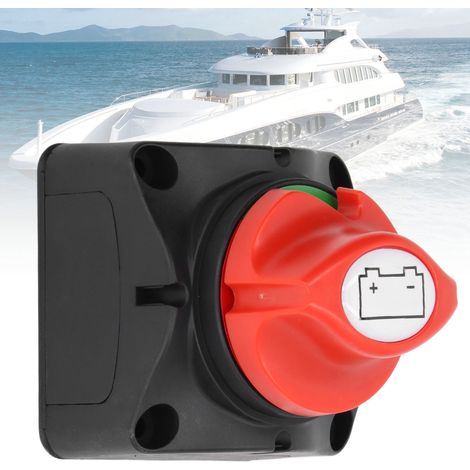 Interrupteur de Déconnexion Batterie 12‑36V 275A 2 Positions pour Voiture, Camping‑car, Bateau, Quad