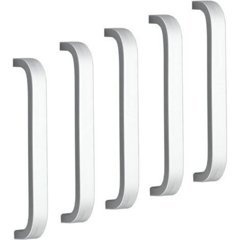 (96 mm) 5 Küchenschranktürgriffe, Schlafzimmermöbelgriffe, 96 mm Lochabstand, Aluminium, Schrauben inklusive