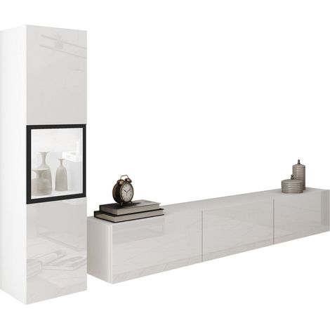 Ensemble de salon Sarasota 192, Blanc + Blanc brillant (1/5)