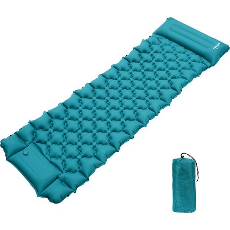 Randaco Camping Isomatte, Isomatte Camping Aufblasbar, 8.5cm Dicke Isomatten Camping Ultraleicht mit Kissen Isomatte Selbstaufblare Schlafmatte für Camping Wandern Strand, wasserdichte & Faltbare, 192