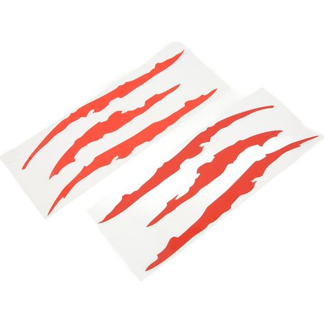 Autocollant Voiture 2 Pièces Griffures Monstre Rayure Vinyle Décalcomanie Phare Latéral Sticker Auto (1/5)