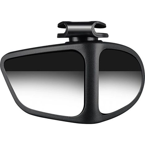 Espejo retrovisor para coche, monitor de punto ciego, gran angular, asistente de marcha atrás, pequeño espejo reflectante, negro, 2 piezas (1/2)