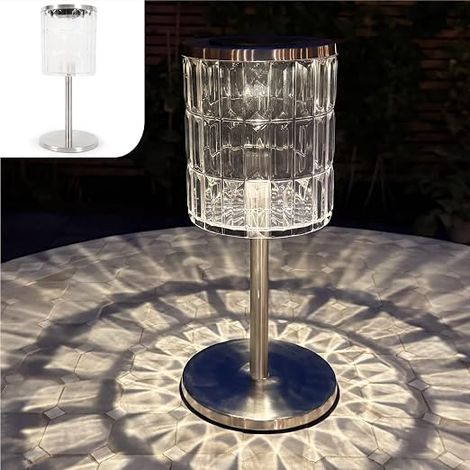 Lanterne Solaire Extérieur Effet Cristal LED Jardin (1/5)