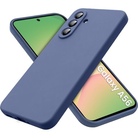 Étui pour Samsung Galaxy A56 5G, Silicone Lite, bleu marine (1/5)