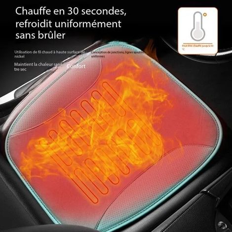 Housse de siège chauffante - - USB 3 niveaux - Chauffage rapide - Arrêt automatique HOUSSE DE SIEGE (1/5)