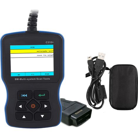 Kit de diagnostic C310 + Airbag ABS SRS, lecteur de code moteur avec réinitialisation d'huile (1/5)