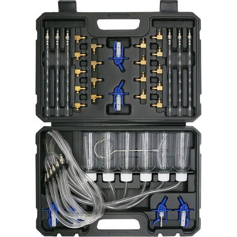 1 Kit Testeur Injecteur Diesel, Débitmètre 6 Cylindres, 24 Adaptateurs, Pour Moteur Common Rail (1/5)