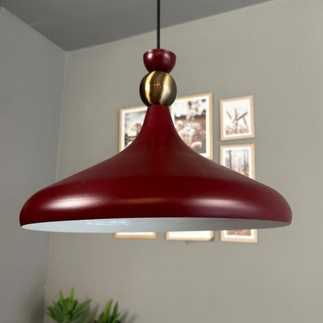bamyum Champion Suspension Luminaire Vintage, Lustre Salon de 35 cm en Métal, Lampe E27 pour Chambre, Salle à Manger (1/4)