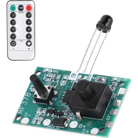 3,7-V-Solar-Lichterketten-Controller-Modul mit Fernbedienung für Solar-Lichterketten (1/5)