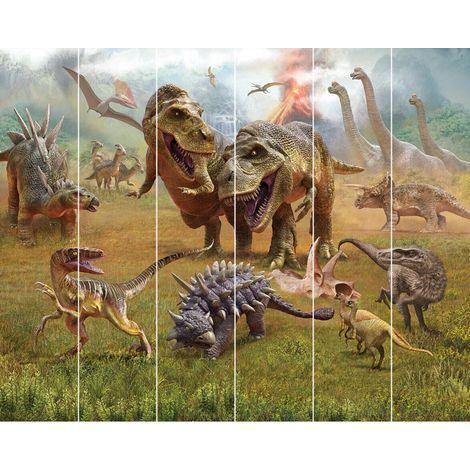 Papier peint mural Walltastic le royaume des dinosaures 305X244 CM (1/3)