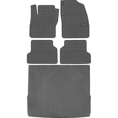 Juego de alfombrillas de goma para coche y maletero para Ford Focus II Kombi (2004-02.2011). (1/5)