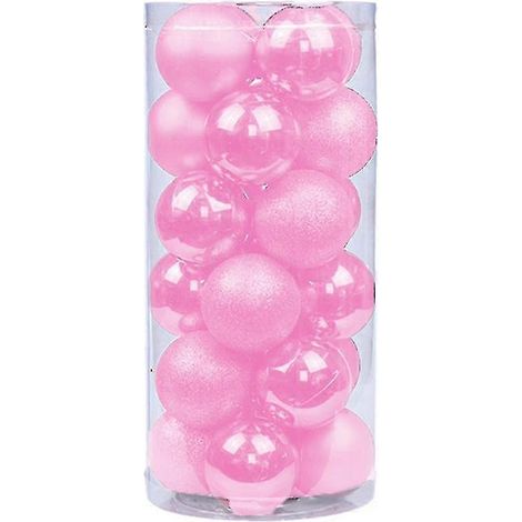 24 boules de Noël incassables de 6 cm pour sapin de Noël et mariage (1/5)