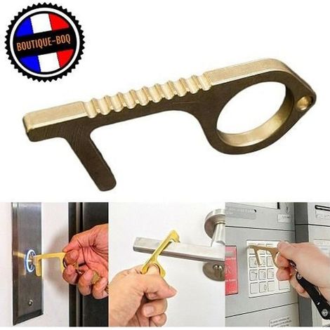 Ouvre Porte Sans Contact De Poche - Porte Clé - Poussoir Porte Bouton (1/3)