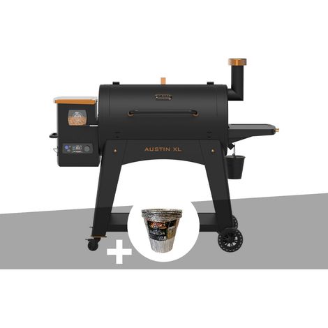 Barbecue à pellets Onyx Augustin XL 1000 + 6 seaux jetable - Pit Boss