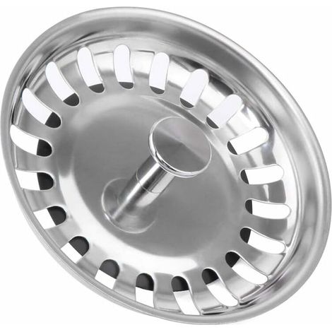 Sink Strainer Stopper Stainless Steel Sink Stopper For Your Kitchen Bathroom - Diameter 79mm(2 pc) (1/5)