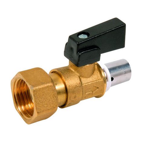 VANNE A SERTIR PORTEE PLATE ECROU TOURNANT + BAGUE 1/2"-13X16 (1/2)